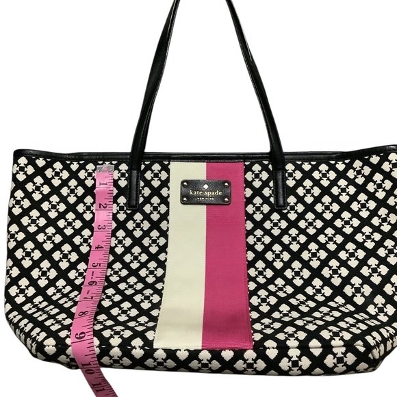 Kate Spade Black and Pink Patterned Tote - Picture 5 of 6